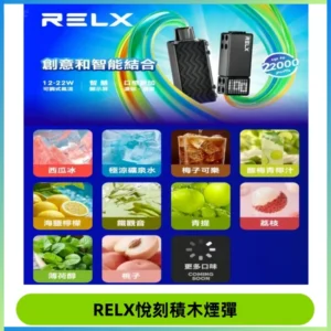 RELX悅刻積木Creator22000 Puffs電子煙主機拋棄式煙彈